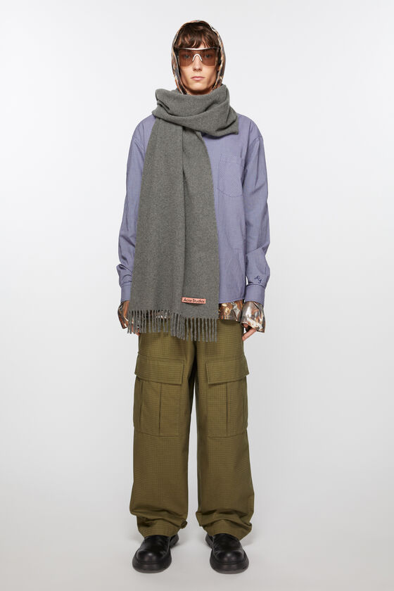 (image for) Eco-Friendly Cashmere fringe scarf - Narrow